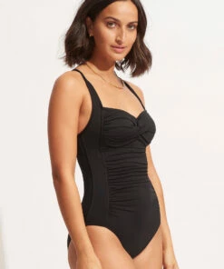 Coupon 🤩 Seafolly Ladies Seafolly Collective Twist Halter One Piece Black ❤️ -Seafolly Sales Shop 10373 942 Black 3