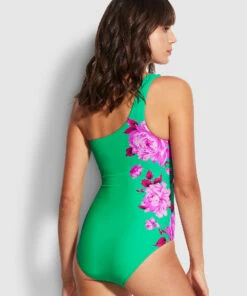 Outlet π Seafolly Ladies Full Bloom One Shoulder One Piece Jade π 11 Outlet π Seafolly Ladies Full Bloom One Shoulder One Piece Jade π -Seafolly Sales Shop 11014 932 Jade 5