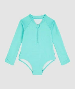 Discount 🤩 Seafolly Girls Sweet ☀️ Summer L/S Surf Tank Atlantis ✔️
