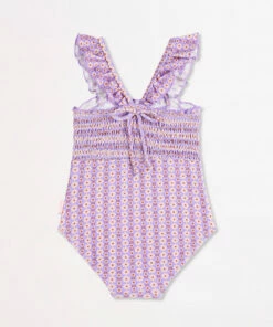 Promo ⭐ Seafolly Girls Retro Girls Shirred One Piece Ditsy stripe 😍 -Seafolly Sales Shop 15709T 261 DitsyStrip 2