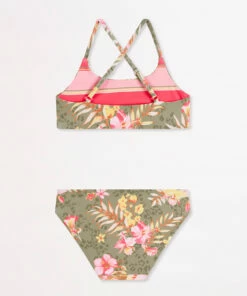 Discount ⌛ Seafolly Girls Reversible 👙 Bikini Set Tropical/stripe 🔔 -Seafolly Sales Shop 27004 248 Tropic2521Str 3