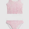 Promo ⌛ Seafolly Girls Zanzibar Zebra Longline Tankini Sweet pink 🔔