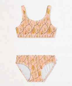 New 🛒 Seafolly Girls Sea Dive Girls Shirred 👙 Bikini Set ⭐