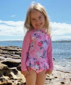 Discount 🛒 Seafolly Girls Ruffle Surf Set Floral 🎁