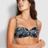 New 🌟 Seafolly Ladies Folklore Bustier Bra True navy 👍