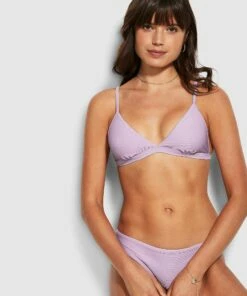 Discount 👏 Seafolly Ladies Essentials Fix Tri Bra Lilac 💯