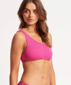 Best reviews of 🔥 Seafolly Ladies Sea Dive One Shoulder Top Fuchsia rose 🎁 -Seafolly Sales Shop 31018 861 FuchsiaRos 3
