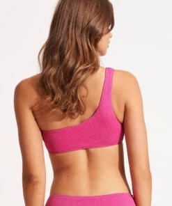 Best reviews of 🔥 Seafolly Ladies Sea Dive One Shoulder Top Fuchsia rose 🎁 -Seafolly Sales Shop 31018 861 FuchsiaRos 4