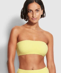 New 🎁 Seafolly Ladies Sea Dive Tube Top Lime light 🎁