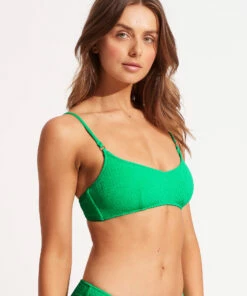 Budget 🎉 Seafolly Ladies Sea Dive Bralette Jade 😍 -Seafolly Sales Shop 31173 861 Jade 3