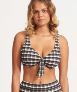 Promo 🔔 Seafolly Ladies Portofino F Cup Bra Black 💯