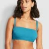 Budget 🔥 Seafolly Ladies Seadive DD Bandeau Bra Blue grass 💯