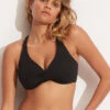 Cheap 🔥 Seafolly Ladies Seafolly Collective Wrap Front F Cup Bra Black ⌛