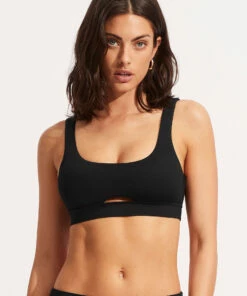 Top 10 ❤️ Seafolly Ladies Seafolly Collective Tank Bra Black ✔️