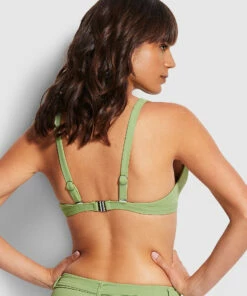 Flash Sale 😍 Seafolly Ladies Belize Longline Tri Green tea 🧨 -Seafolly Sales Shop 31268 927 Green2520Tea 4