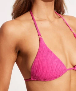 Flash Sale 😍 Seafolly Ladies Sea Dive Slide Tri Fuchsia rose 🔥 -Seafolly Sales Shop 31298 861 FuchsiaRos 5