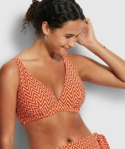 Top 10 ⌛ Seafolly Ladies Cleo DD Fixed Tri Bra Chilli red 🎉