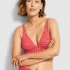 Buy 👏 Seafolly Ladies Seaside Stripe Longline Tri Chilli red ⌛