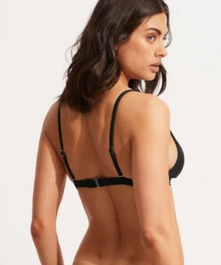 Cheapest 👏 Seafolly Ladies Seafolly Collective Longline Tri Top Black 🤩 -Seafolly Sales Shop 31329 942 Black 4
