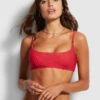 Buy 😀 Seafolly Ladies Twilight Tank Bra Chilli red 🔔