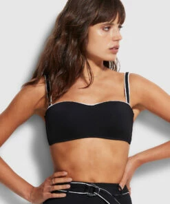 Outlet π Seafolly Ladies Active Bandeau Bra Black π