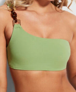 Outlet 💯 Seafolly Ladies Belize One Shoulder Top Green tea 💯 -Seafolly Sales Shop 31364 927 Green2520Tea 5