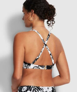 Best Sale 😀 Seafolly Ladies 🌞 Summer Of Love DD Scoop Neck Halter Top Black 👍 -Seafolly Sales Shop 31368DD928 Black 4