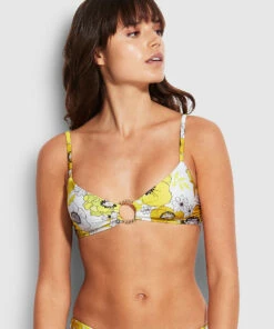 Buy ✔️ Seafolly Ladies ☀️ Summer Of Love Ring Front Bralette Wild lime 👏 -Seafolly Sales Shop 31369 928 Wild2520Lime 3