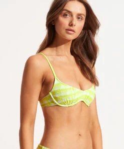 Best Pirce ❤️ Seafolly Ladies Portofino Sweetheart U/wire Bra Wild lime 🎁 -Seafolly Sales Shop 31370 939 Wild2520Lime 3