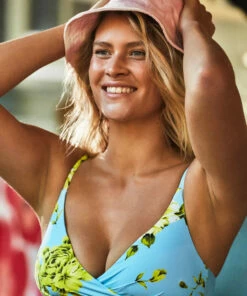 Wholesale 🧨 Seafolly Ladies Full Bloom Wrap Front Bralette Sky 😀