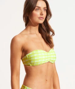 Wholesale ✨ Seafolly Ladies Portofino Ruched Bandeau Wild lime 🛒 -Seafolly Sales Shop 31372 939 Wild2520Lime 5