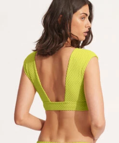 Wholesale ❤️ Seafolly Ladies Riviera Cap Sleeve Top Wild lime 🧨 -Seafolly Sales Shop 31376 929 Wild2520Lime 4