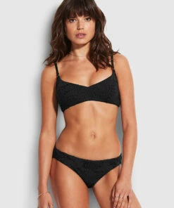 Discount ⭐ Seafolly Ladies Costa Bella Hipster Pant Black 😍