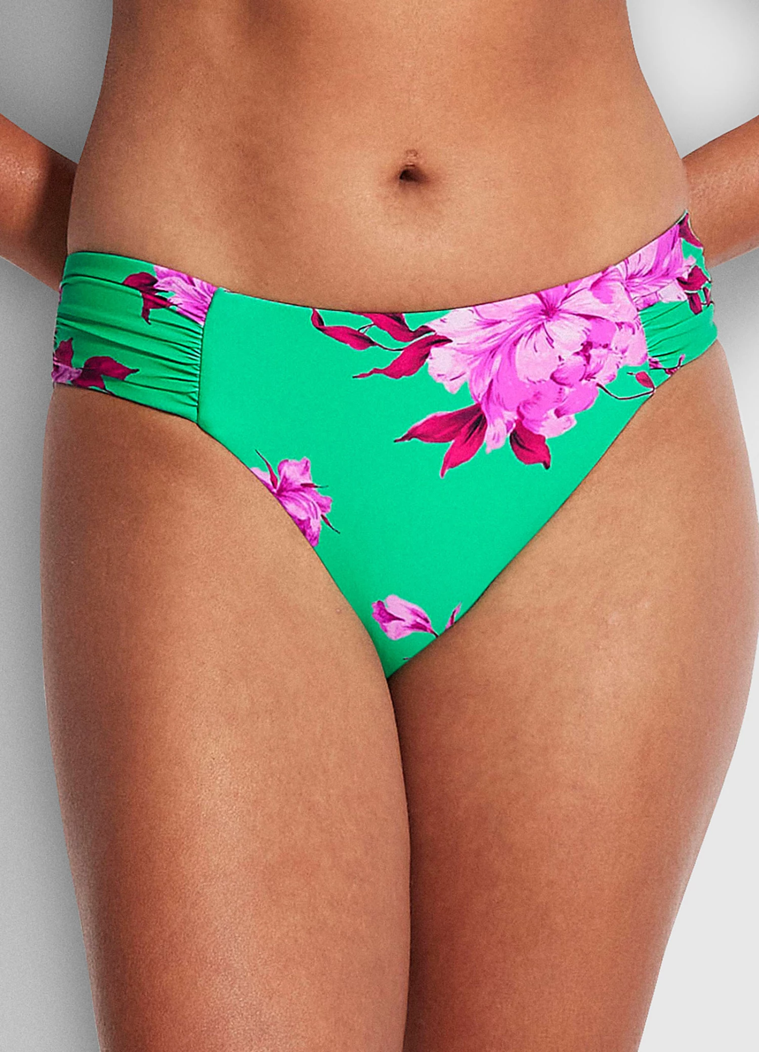 Best Pirce π Seafolly Ladies Full Bloom Ruched Side Retro Pant Jade π― 2 Best Pirce π Seafolly Ladies Full Bloom Ruched Side Retro Pant Jade π― - Image 2