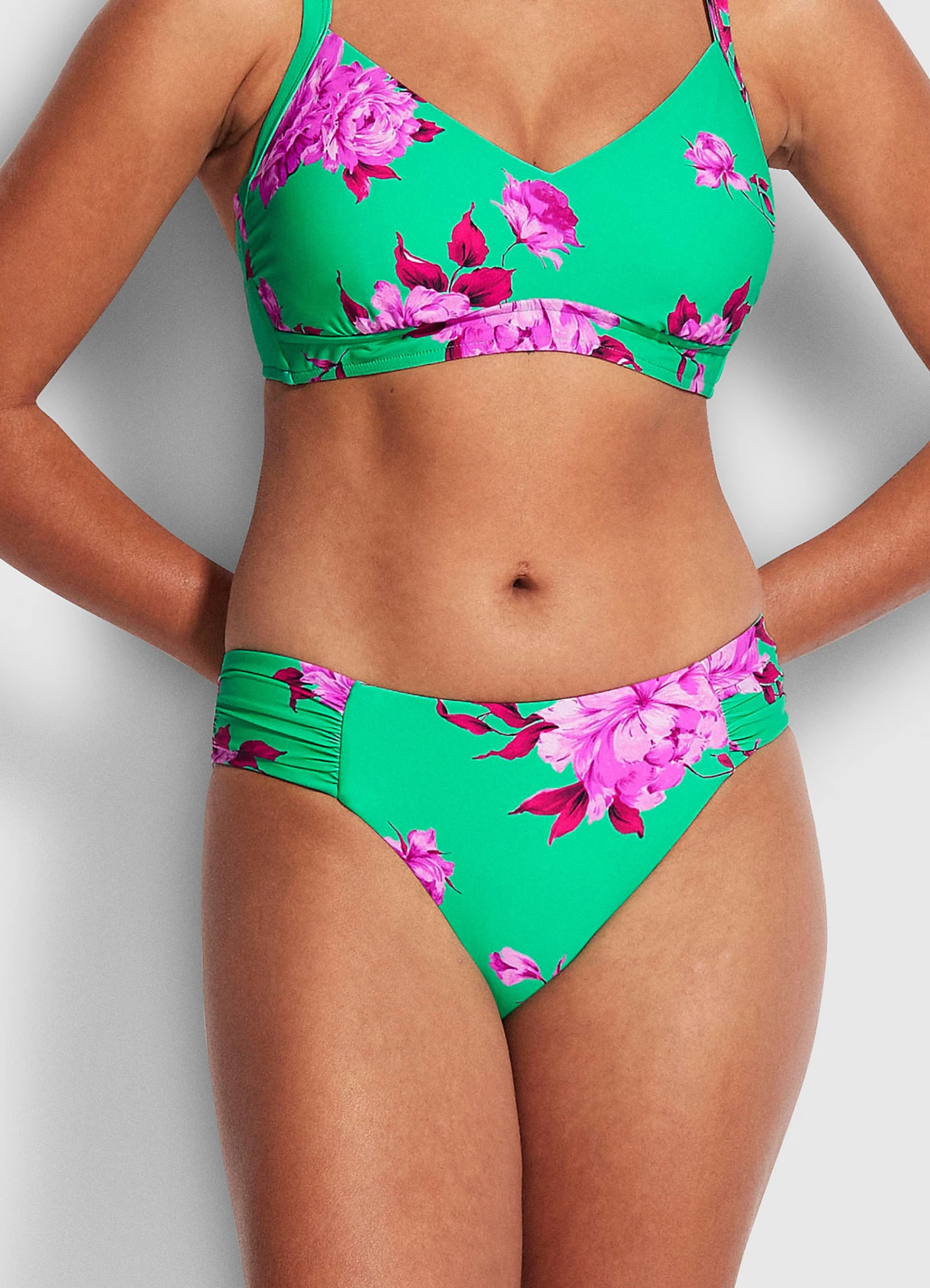 Best Pirce π Seafolly Ladies Full Bloom Ruched Side Retro Pant Jade π― 3 Best Pirce π Seafolly Ladies Full Bloom Ruched Side Retro Pant Jade π― - Image 3