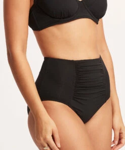 Wholesale 🔥 Seafolly Ladies Seafolly Collective High Waisted Pant Black 🤩 -Seafolly Sales Shop 40304 942 Black 5