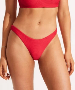 Best reviews of 🎉 Seafolly Essentials High Cut Pant Chilli 🌟 -Seafolly Sales Shop 40305 640 Chilli 3