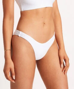 Best Pirce 😍 Seafolly Essentials High Cut Pant White 😍 -Seafolly Sales Shop 40305 640 White 4