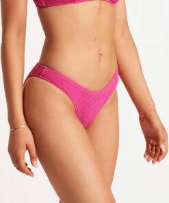 Cheapest 🛒 Seafolly Ladies Sea Dive High Cut Pant Fuchsia rose ⭐ -Seafolly Sales Shop 40305 861 FuchsiaRos 4