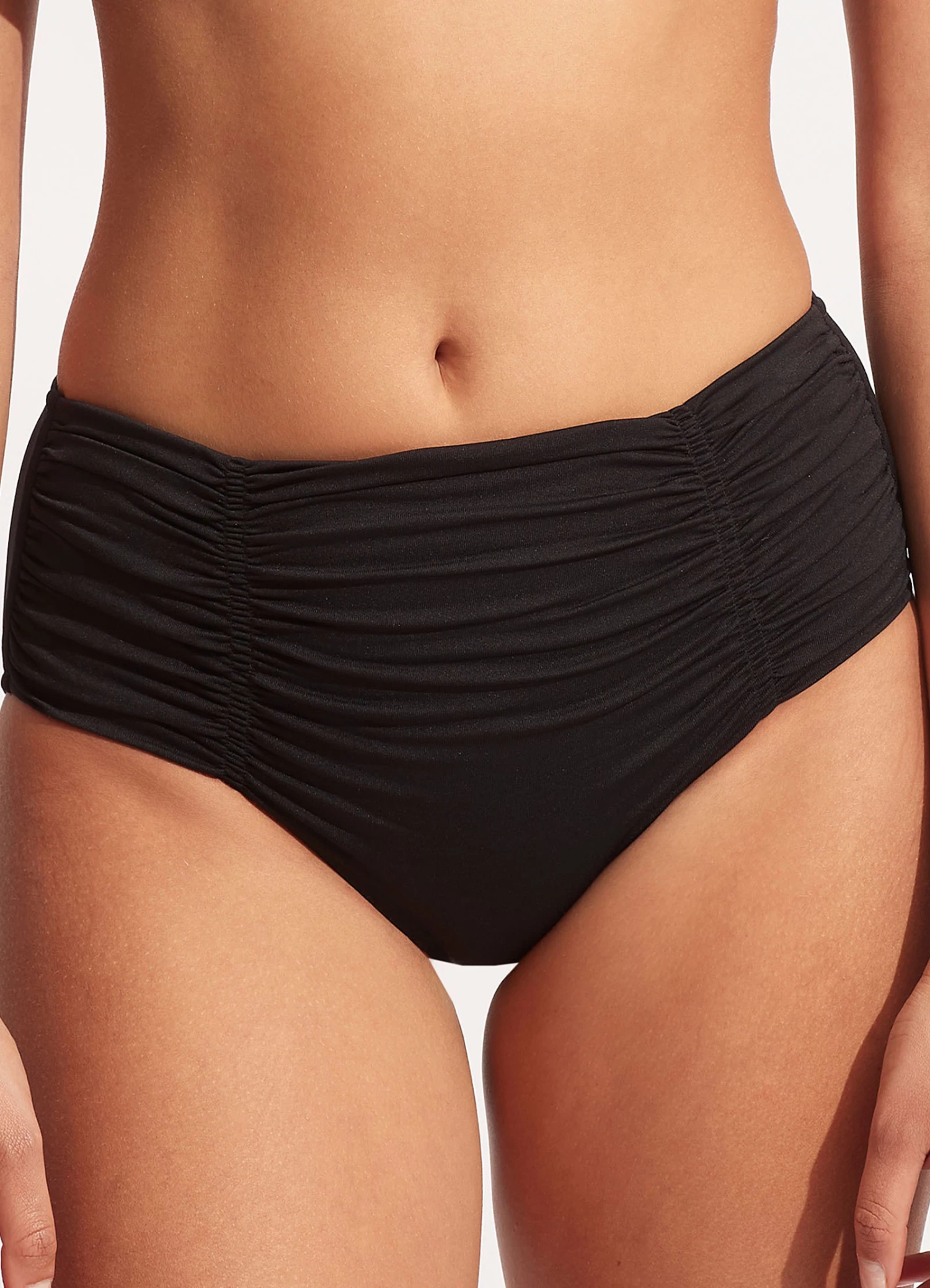 New π Seafolly Ladies Seafolly Collective Gathered Front Retro Pant Black βοΈ 2 New π Seafolly Ladies Seafolly Collective Gathered Front Retro Pant Black βοΈ - Image 2