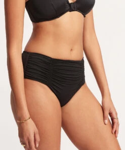 New π Seafolly Ladies Seafolly Collective Gathered Front Retro Pant Black βοΈ 10 New π Seafolly Ladies Seafolly Collective Gathered Front Retro Pant Black βοΈ -Seafolly Sales Shop 40343 942 Black 4