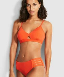 Promo ✨ Seafolly Ladies Active Multi Strap Hipster Spicy orange 🤩