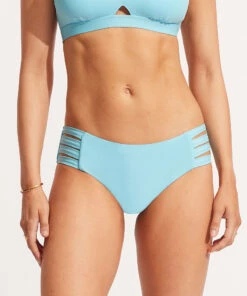 Discount ✔️ Seafolly Ladies Seafolly Collective Multi Strap Hipster Pant Sky blue 😀 -Seafolly Sales Shop 40355 942 SkyBlue 3