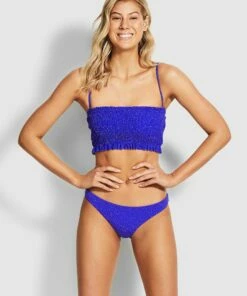 Coupon ⭐ Seafolly El Dorado Hipster 👙 Bikini Pants Cobalt ditsy 🌟