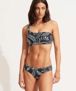 Top 10 🔥 Seafolly Ladies Folklore Reversible Hipster Pant True navy 🤩