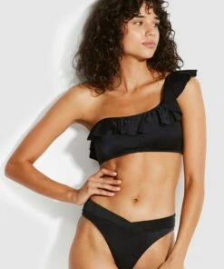 Best reviews of 🛒 Seafolly Ladies Shine On High Cut V Brazilian 👙 Bikini Pants Black ✔️