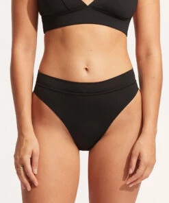 Promo ❤️ Seafolly Ladies Seafolly Collective High Rise Pant Black 💯 -Seafolly Sales Shop 40515 942 Black 4