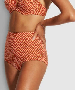 Outlet 🔔 Seafolly Ladies Cleo High Waisted Pant Chilli red 🎁 -Seafolly Sales Shop 40558 874 Chilli2520Red 3