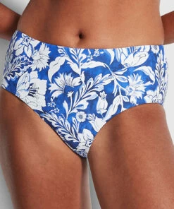 Coupon 👏 Seafolly Ladies Modern Marina Wide Side Retro Pant Marina blue 👏 -Seafolly Sales Shop 40586 892 MarinaBlu 5