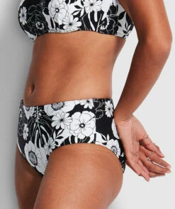 Brand new 😀 Seafolly Ladies 🌞 Summer Of Love Wide Side Retro Pant Black 😀 -Seafolly Sales Shop 40586 928 Black 4